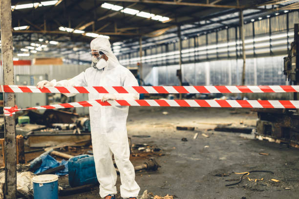 Professional Biohazard technician working in Summers, AR